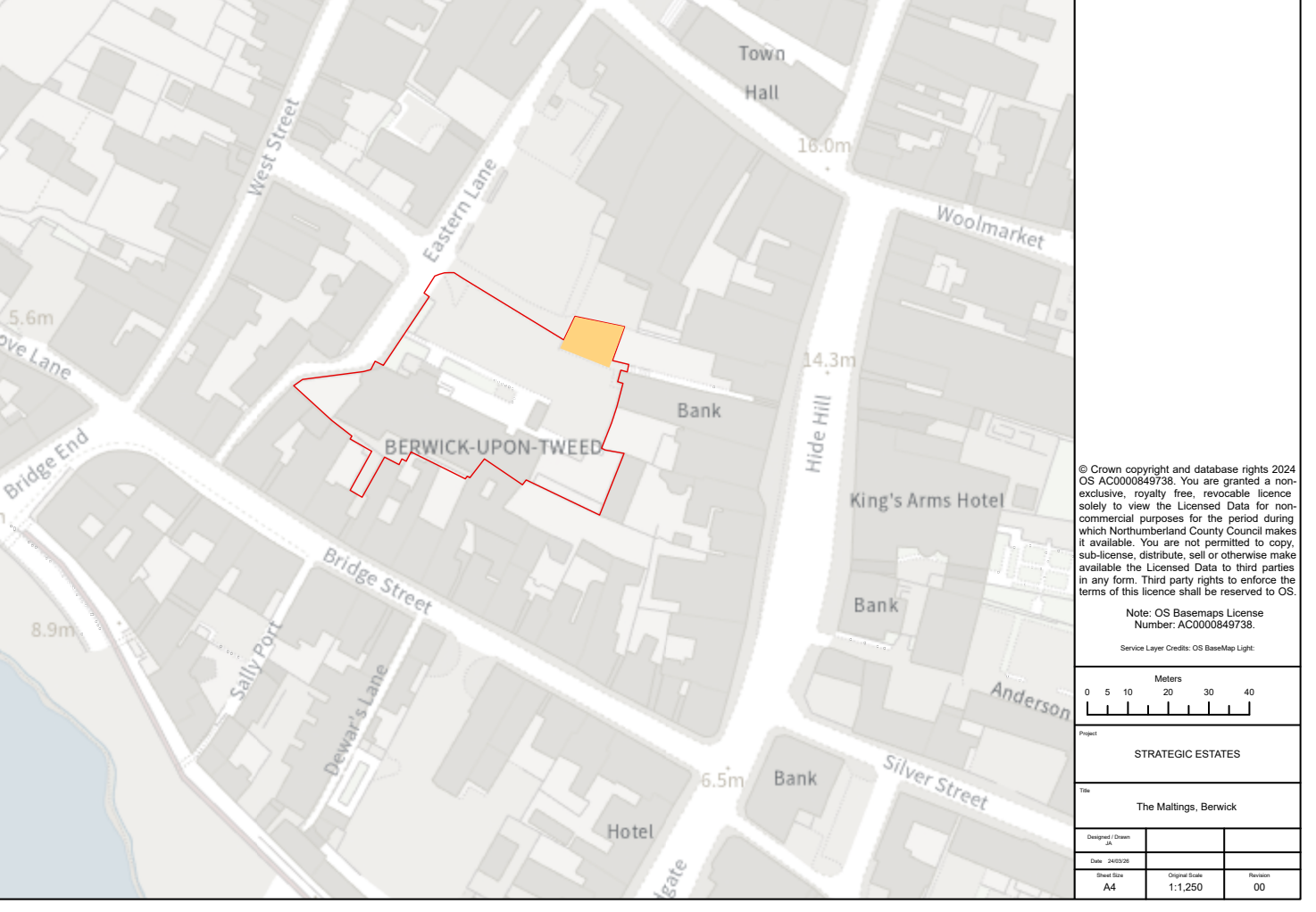 Land affected by appropriation